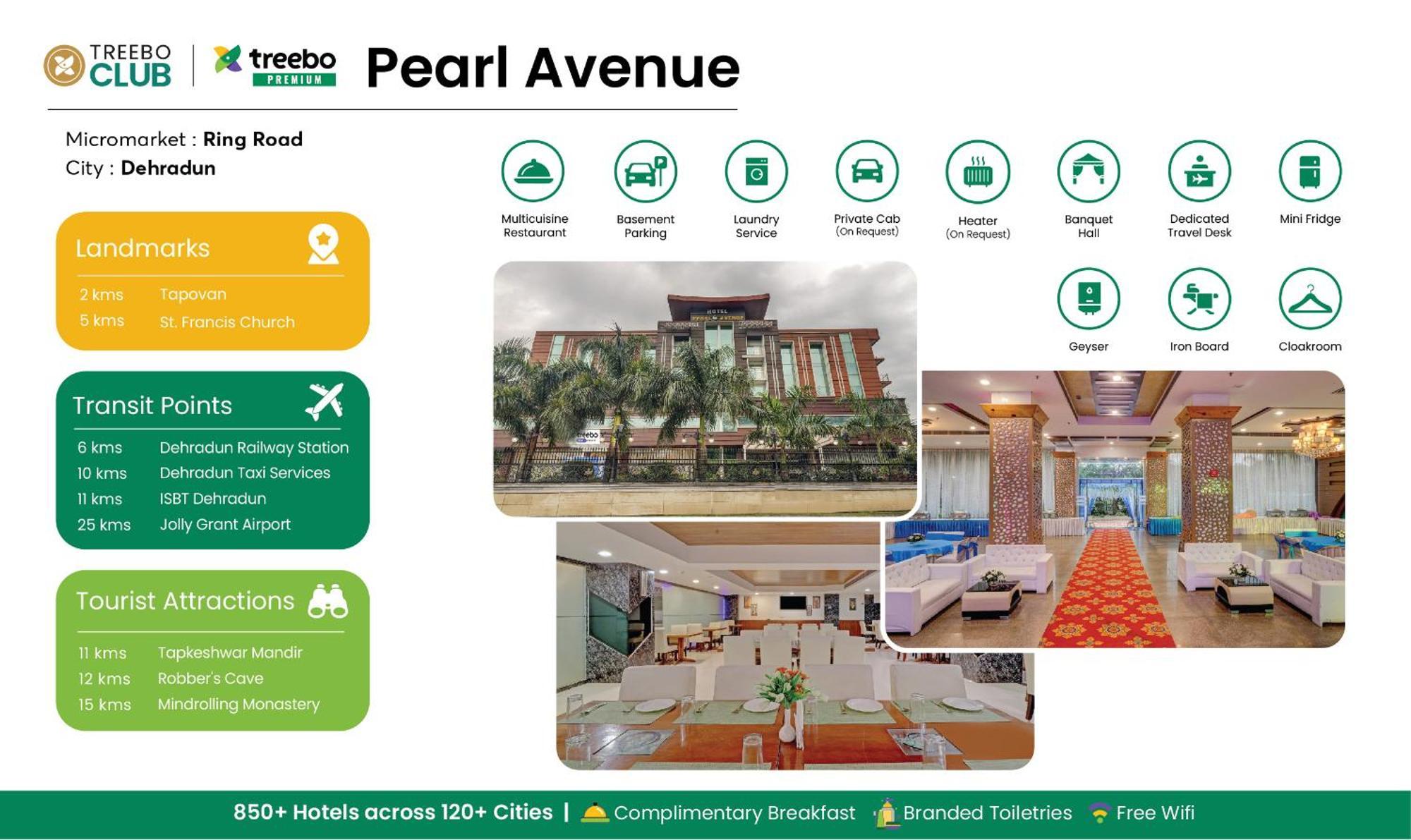 Hotel Treebo Premium Pearl Avenue, Ring Road Dehradun Esterno foto